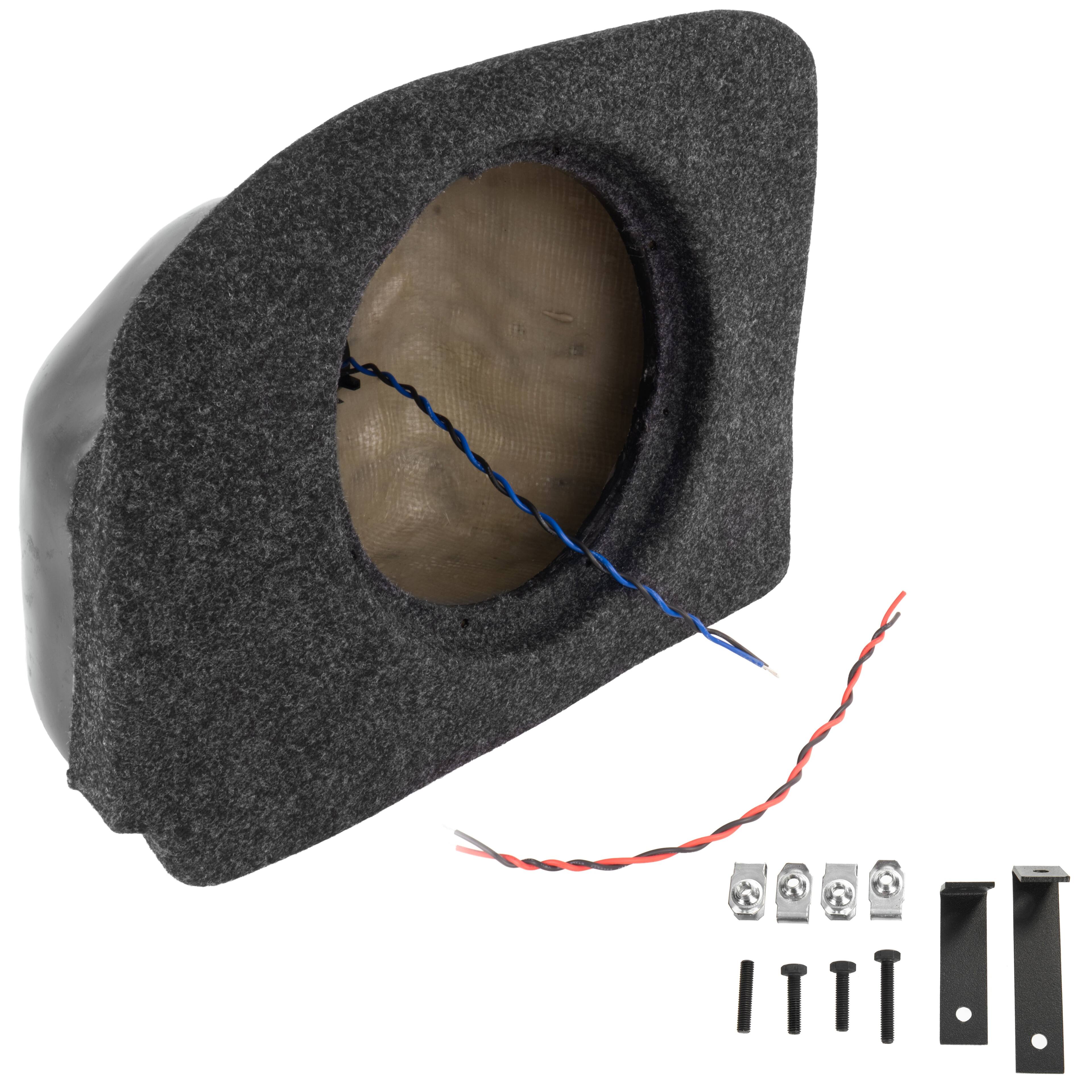 Alt View 2. NVX - UBE-TOY-CAM-G8 BOOST Box Custom Fit 10in Empty Sealed Subwoofer Enclosure for 2018-2024 Toyota Camry Hybrid.
