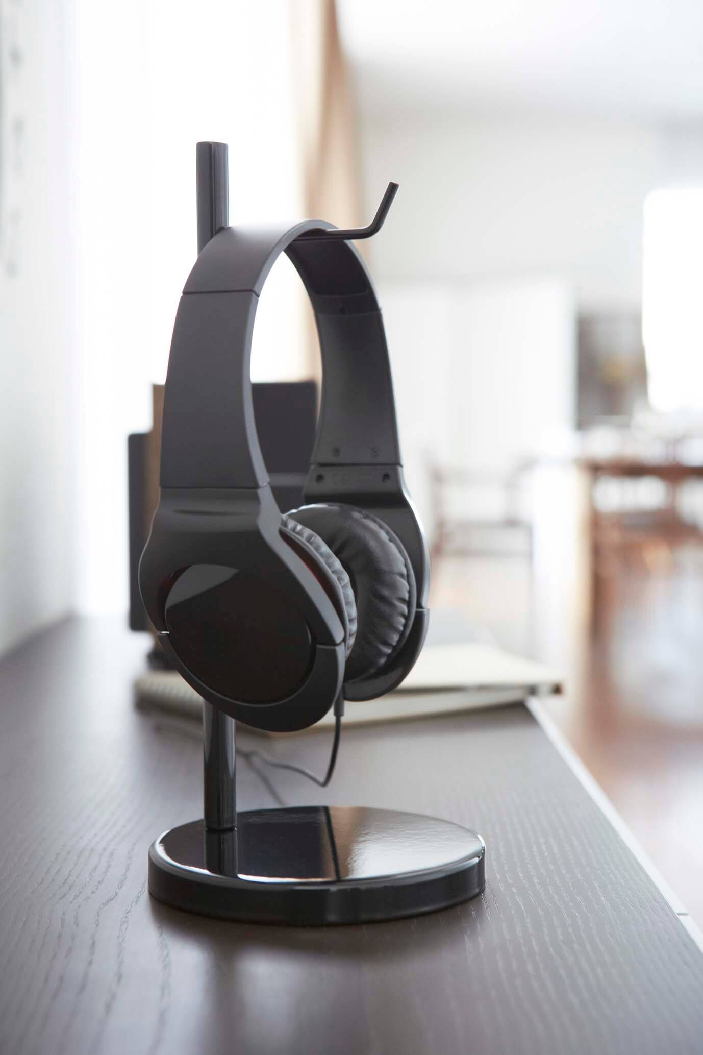 Left. Yamazaki Home - Headphone Stand - Steel.