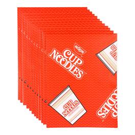 Silver Buffalo - Nissin Cup Noodles Logo 12-Piece Wrapping Paper Set | 20 x 30 Inches - Red