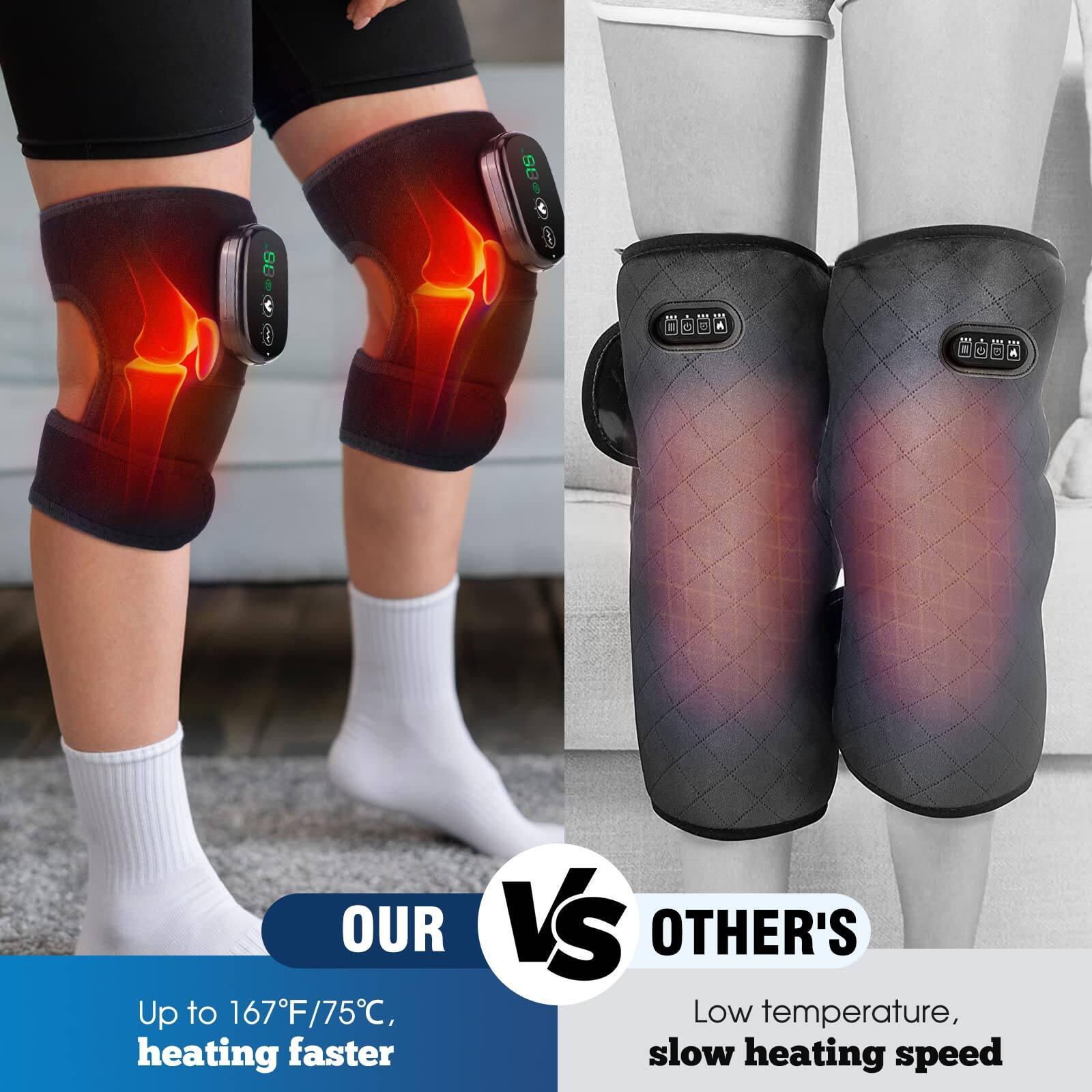 OUR  
Up to 167°F/75°C, heating faster  

VS  

OTHER'S  
Low temperature, slow heating speed