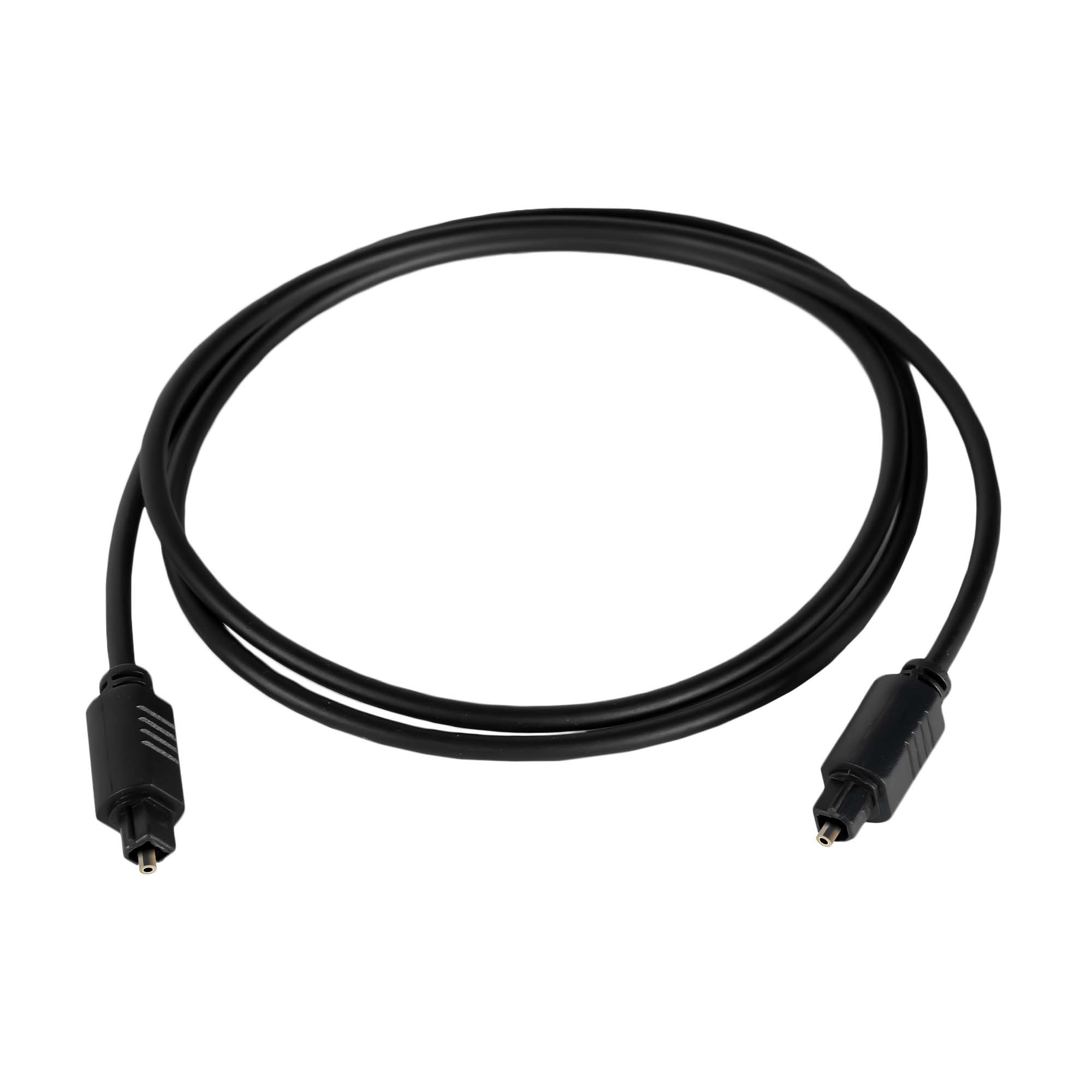 Angle. J-Tech Digital - J-Tech Digital 3ft Toslink Digital Optical SPDIF Audio Cable - Black.
