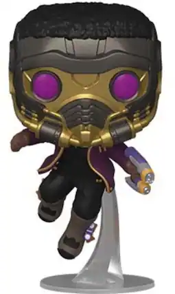 Front. Funko - FUNKO POP!: What If? - T'Challa Star -Lord - Collectibles - Multicolor.