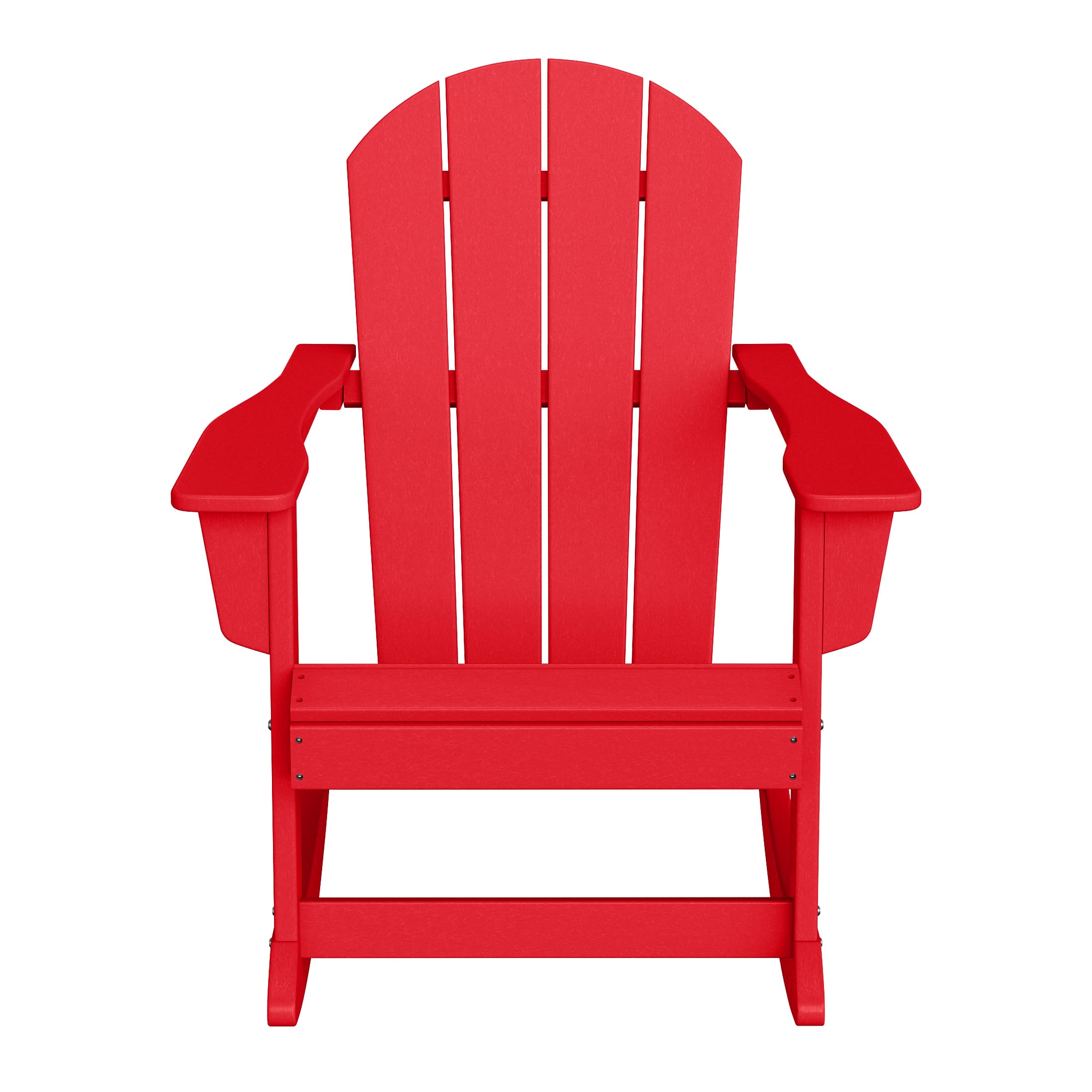 WestinTrends - Malibu Outdoor / Patio Poly Adirondack rocking chair - Red
