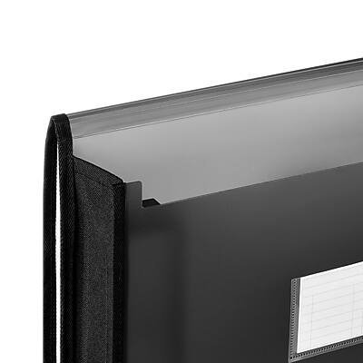 Alt View 3. Staples - Staples 3.5" Expanding Wallet, Elastic Closure, Legal Size, Black (TR10761) - Black.