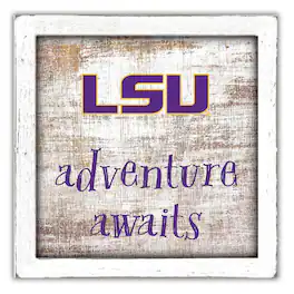 Fan Creations - LSU Tigers 14'' x 13'' Adventure Awaits Money Box - Multicolor
