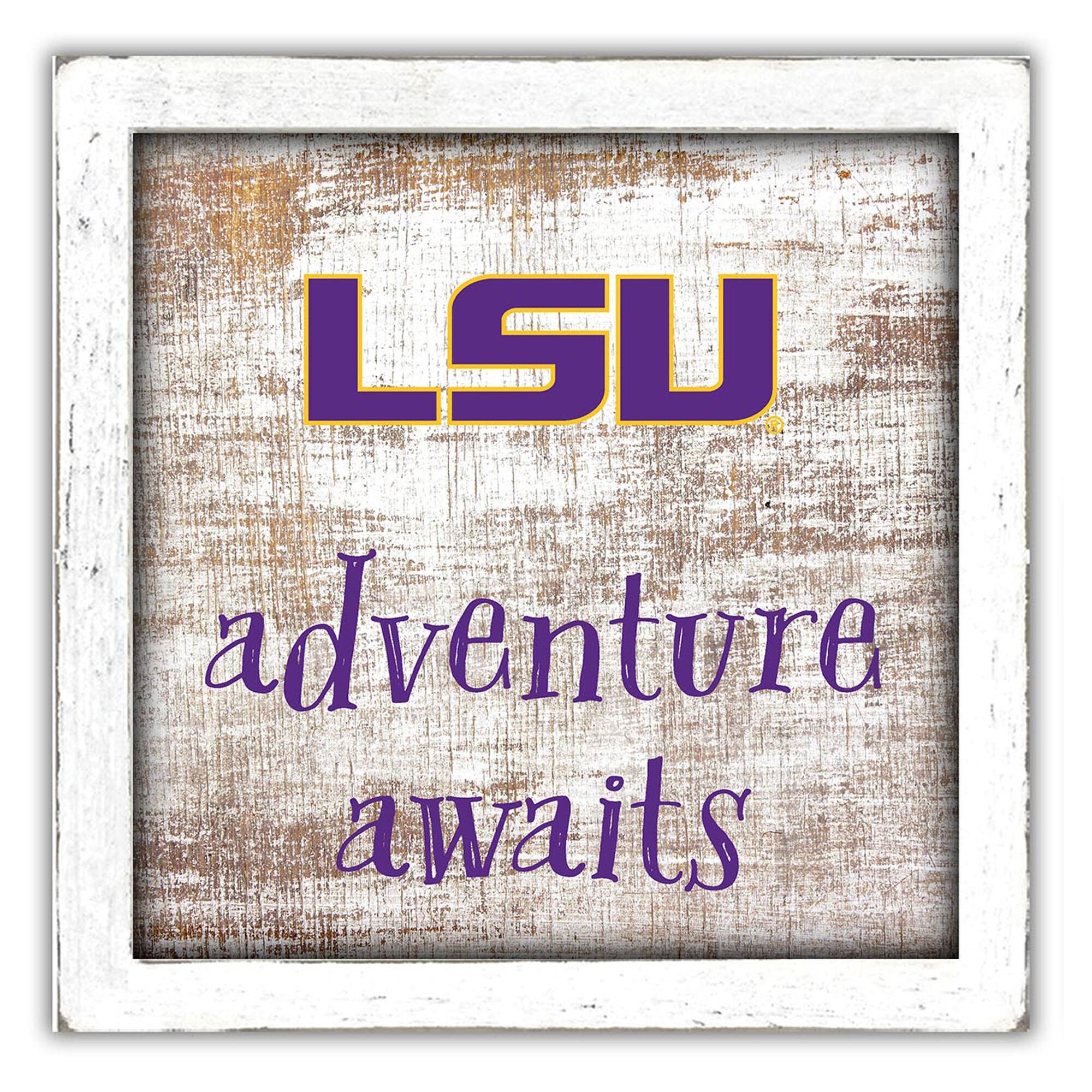 LSU Tigers 14'' x 13'' Adventure Awaits Money Box