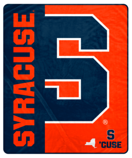 Pegasus - Syracuse Orange 50" x 60" Endzone Ultra Soft Throw Blanket - Multicolor