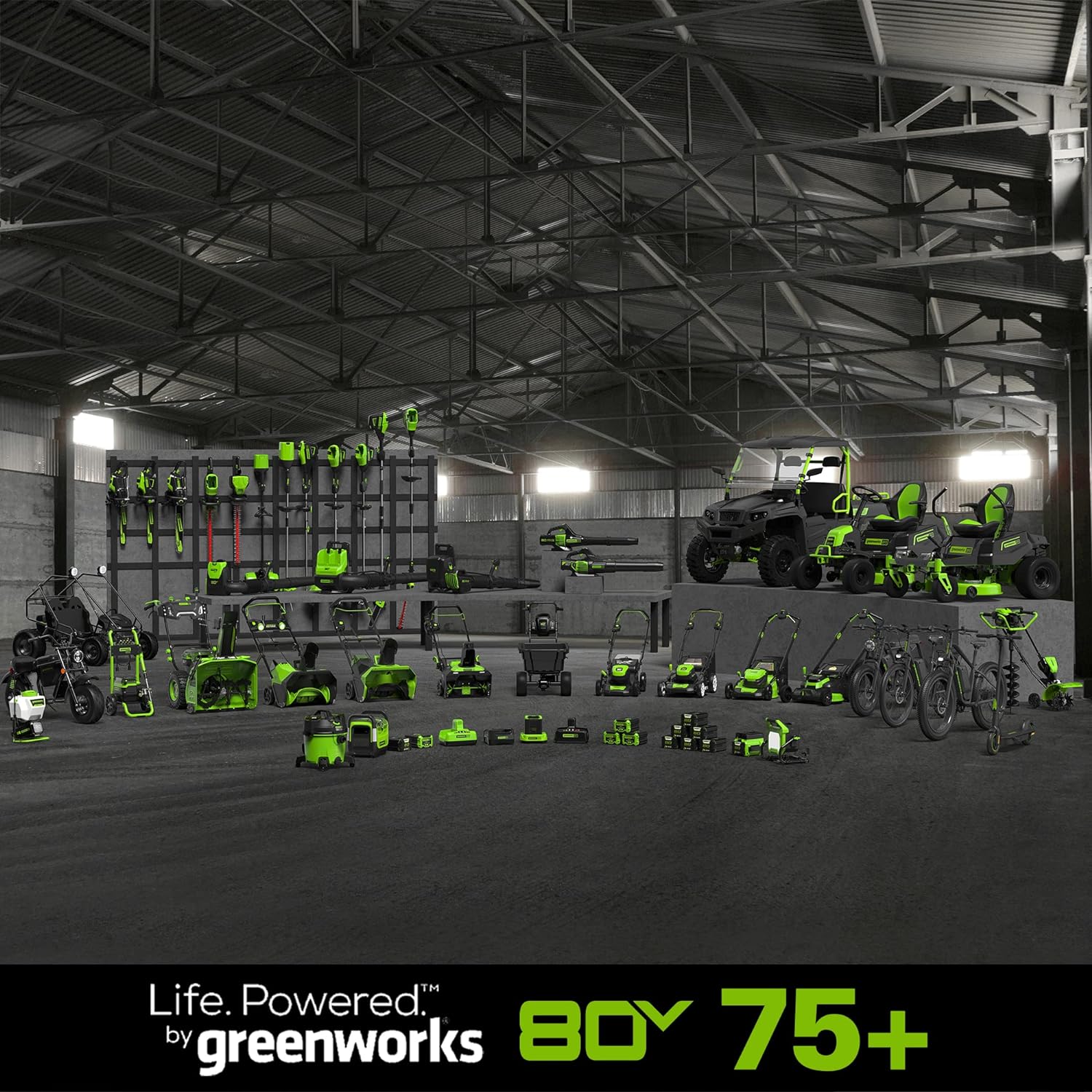 Life. Powered.™ by greenworks  
80Y 75+