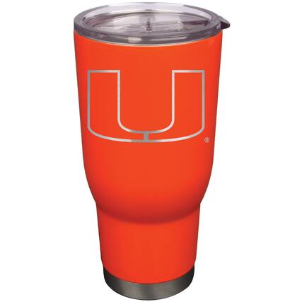 Front. Nordic Company - Miami Hurricanes 32oz. Stainless Steel Pro Tumbler - Orange.