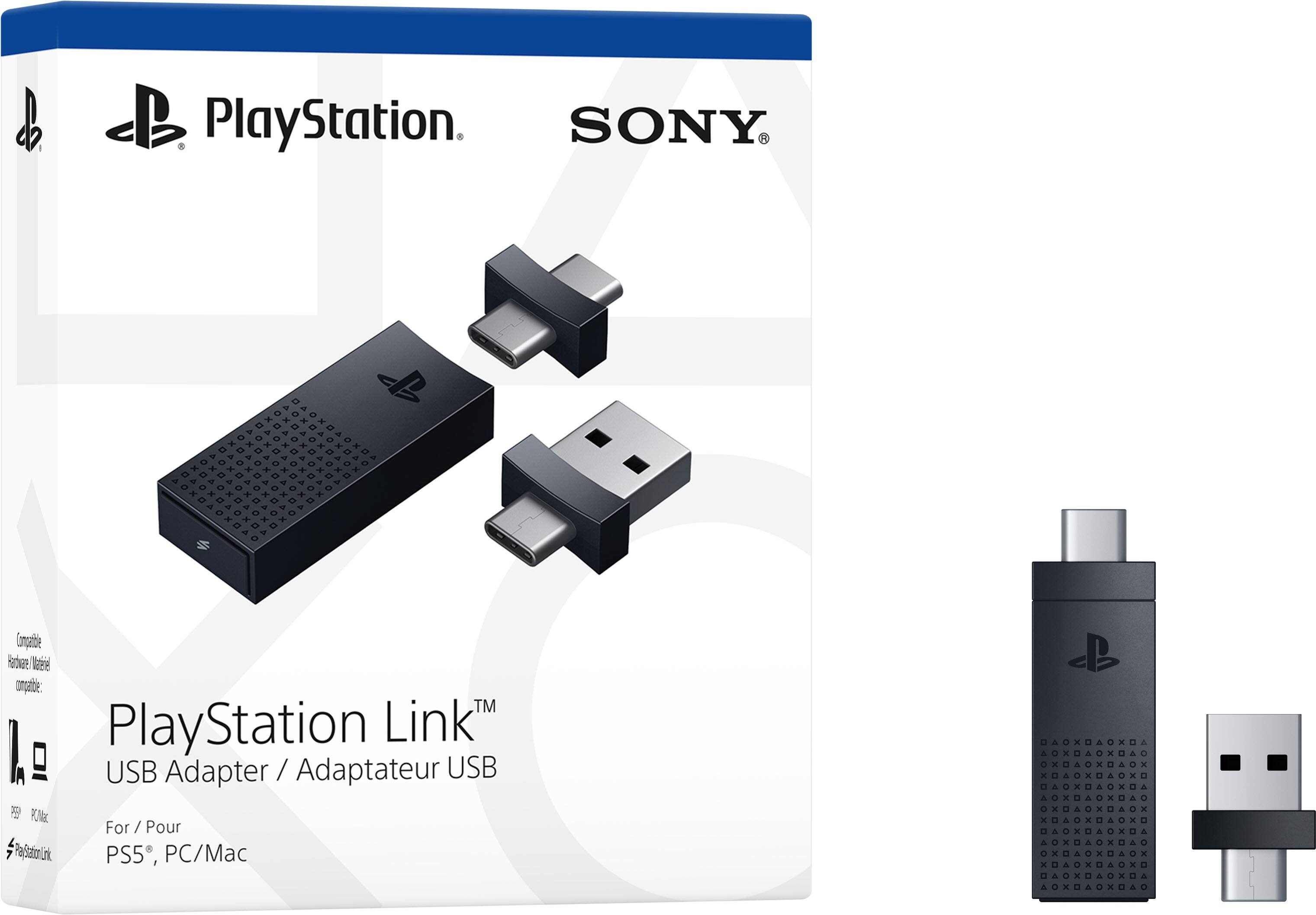 PlayStation Link™ USB Adapter / Adaptateur USB  
For / Pour PS5®, PC/Mac  
SONY®  
Compatible Hardware / Matériel compatible: PS5®, PC/Mac