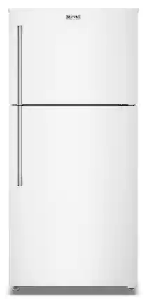 Front. Maytag - 19 Cu. Ft. Top-Freezer Refrigerator with Garage Mode - White.
