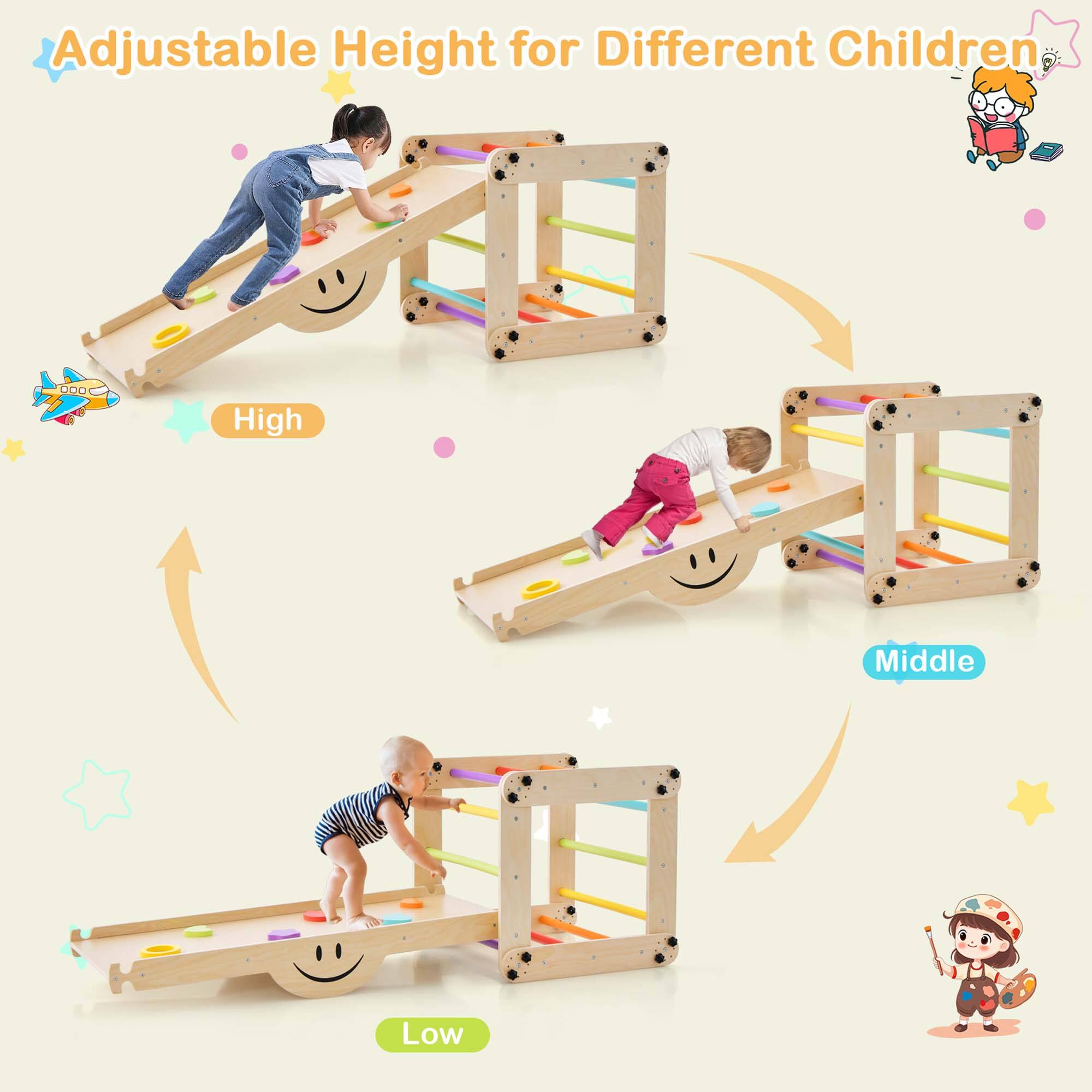Adjustable Height for Different Children High Middle Low