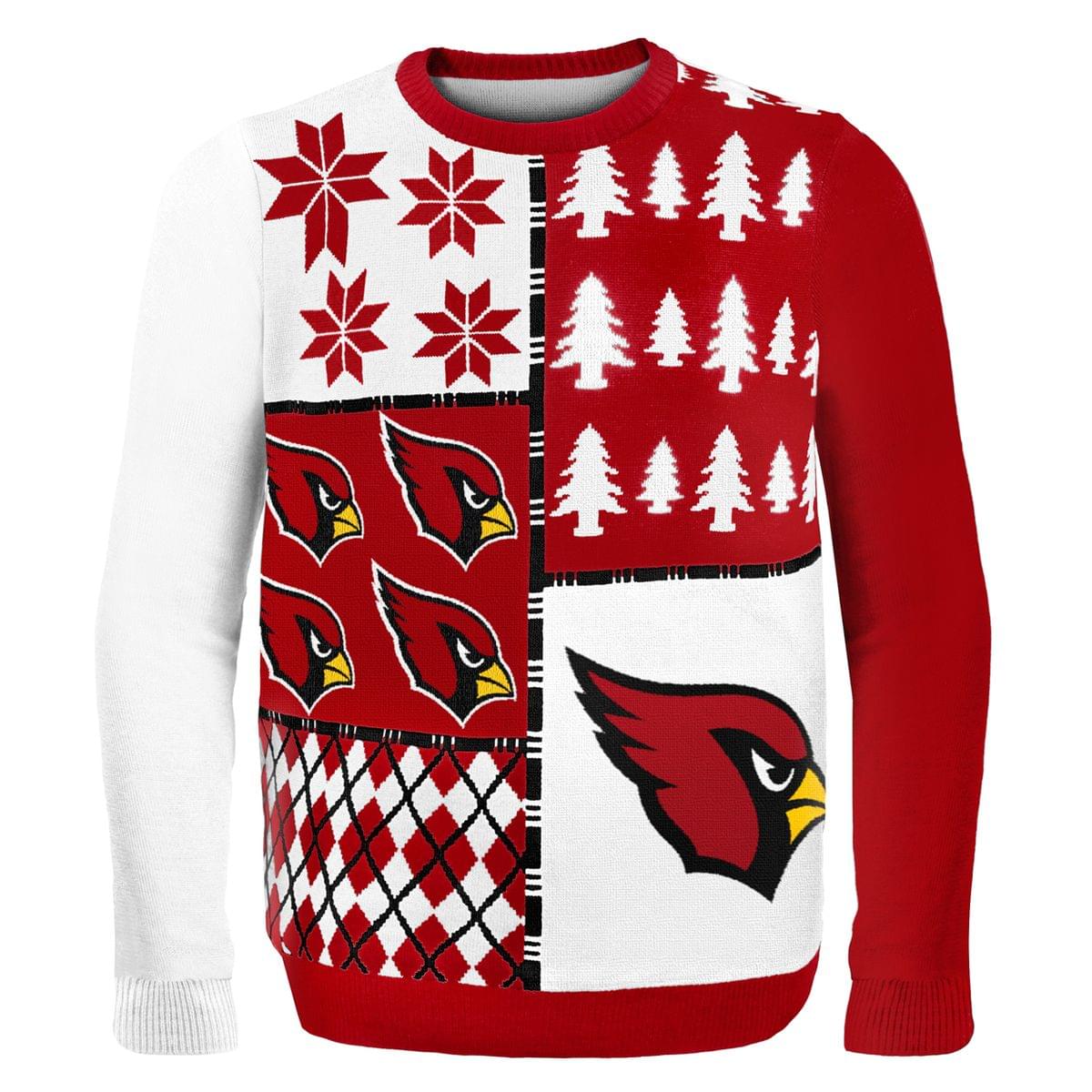Front. Forever Collectibles - Arizona Cardinals Busy Block NFL Ugly Sweater X-Large - Red.