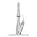 Front. Bio Bidet - Flow by Bemis - X Series Motion Activated Kitchen Faucet - Brushed Nickel - Brushed Nickel.