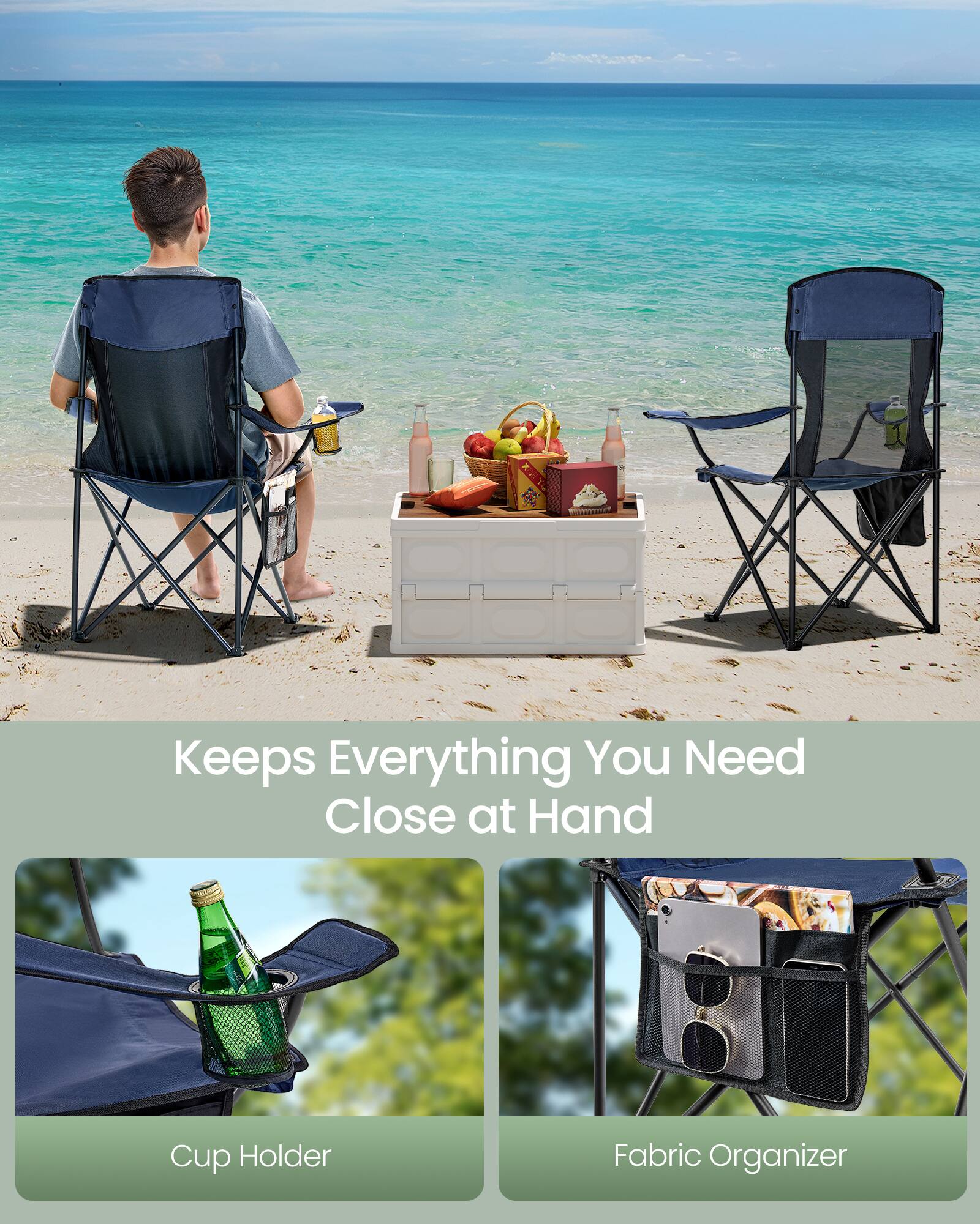 Keeps Everything You Need Close at Hand

Cup Holder

Fabric Organizer