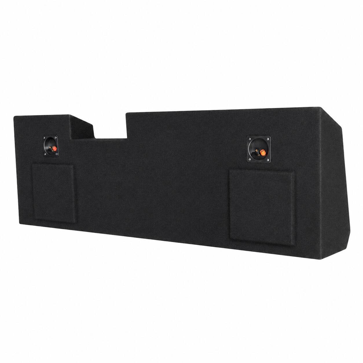 Alt View 3. SoundBox - SoundBox LCE-GC028/10D, Chevy Silverado / GMC Sierra Double Cab / Crew Dual 10 Subwoofer Enclosure, 2019-2025.