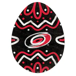 Fan Creations - Carolina Hurricanes 12" Easter Egg Cutout Sign - Multicolor