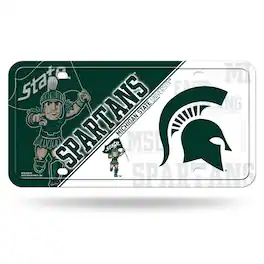 Rico Industries - Michigan State Spartans 12x6 Metal License Plate Auto Tag - Multi
