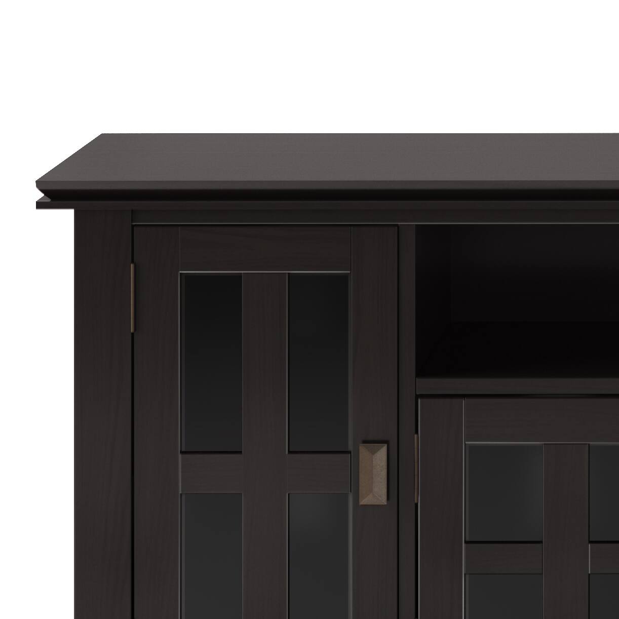 Left. Simpli Home - Artisan SOLID WOOD 72 inch TV Media Stand in Hickory Brown For TVs up to 80 inches - Hickory Brown.