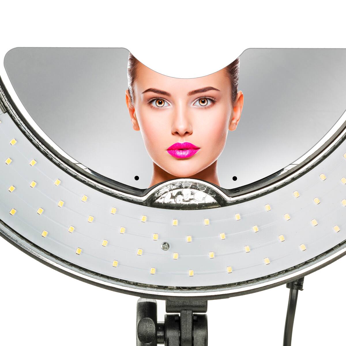 Alt View 3. Flashpoint - Flashpoint Beauty Mirror for the Flashpoint 19" 600W 5500K Dimmable Fluorescent Ring Light.