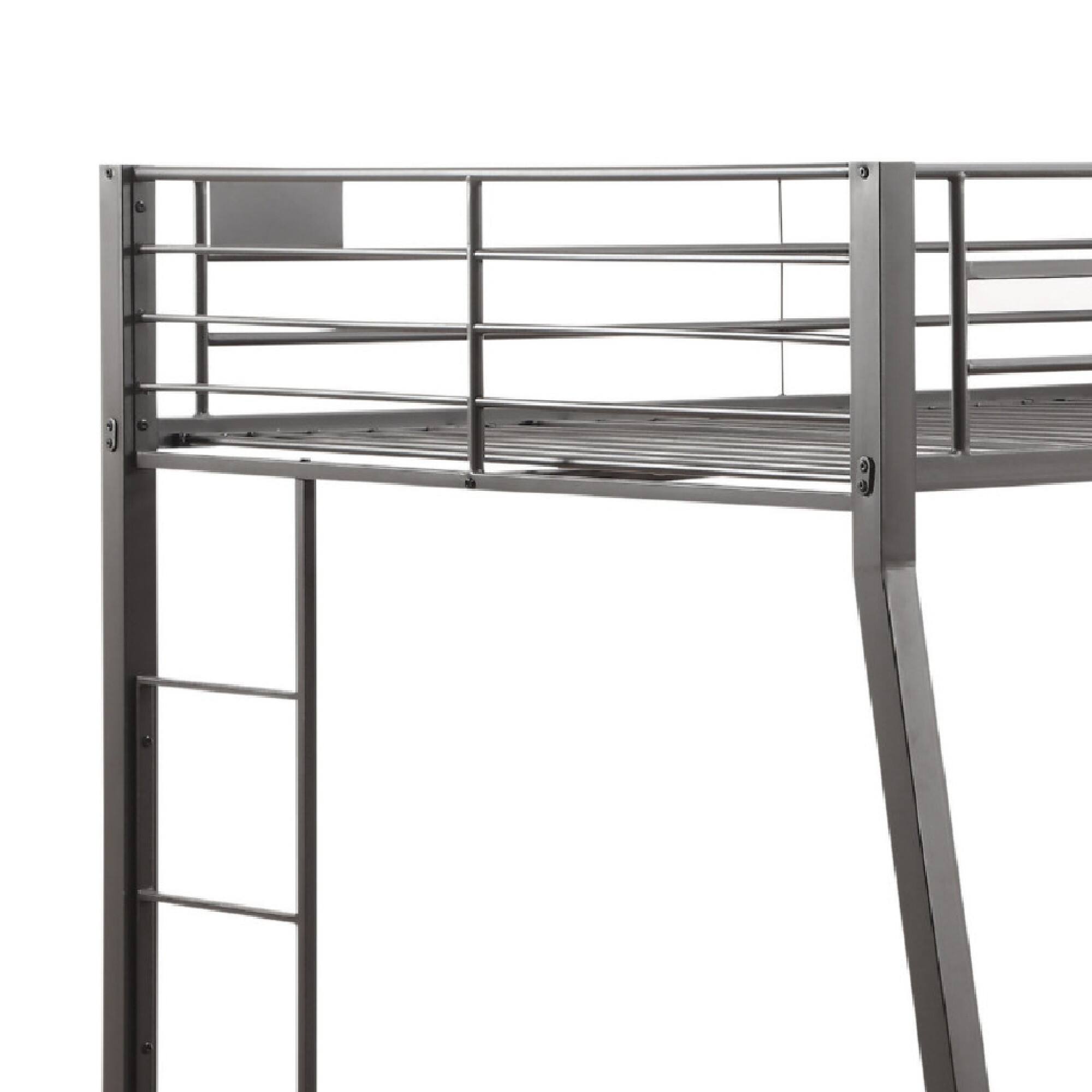 Alt View 1. Manhattan Lane - Metal Full XL/Queen Bunk Bed - Black.