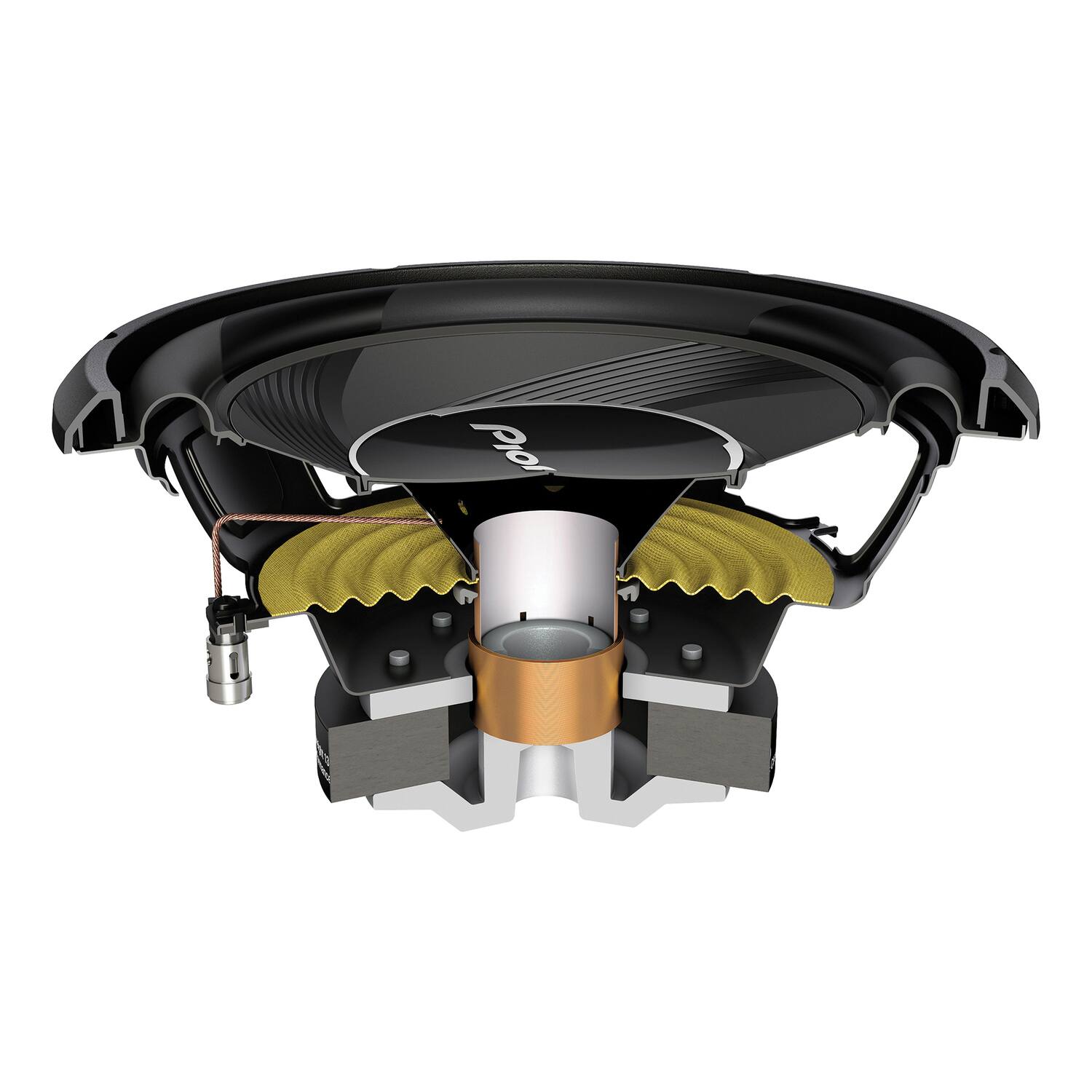 Alt View 1. Pioneer - A-Series TS-A25S4 10" 1,200W Max 4-Ohm Single-Voice-Coil Subwoofer - Black.