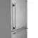 Alt View 4. Forno Appliances - 32 in. Wide Milano Espresso 17.2 Cu. Ft. Freestanding Bottom Freezer Refrigerator with Right Swing Door - Stainless Steel.