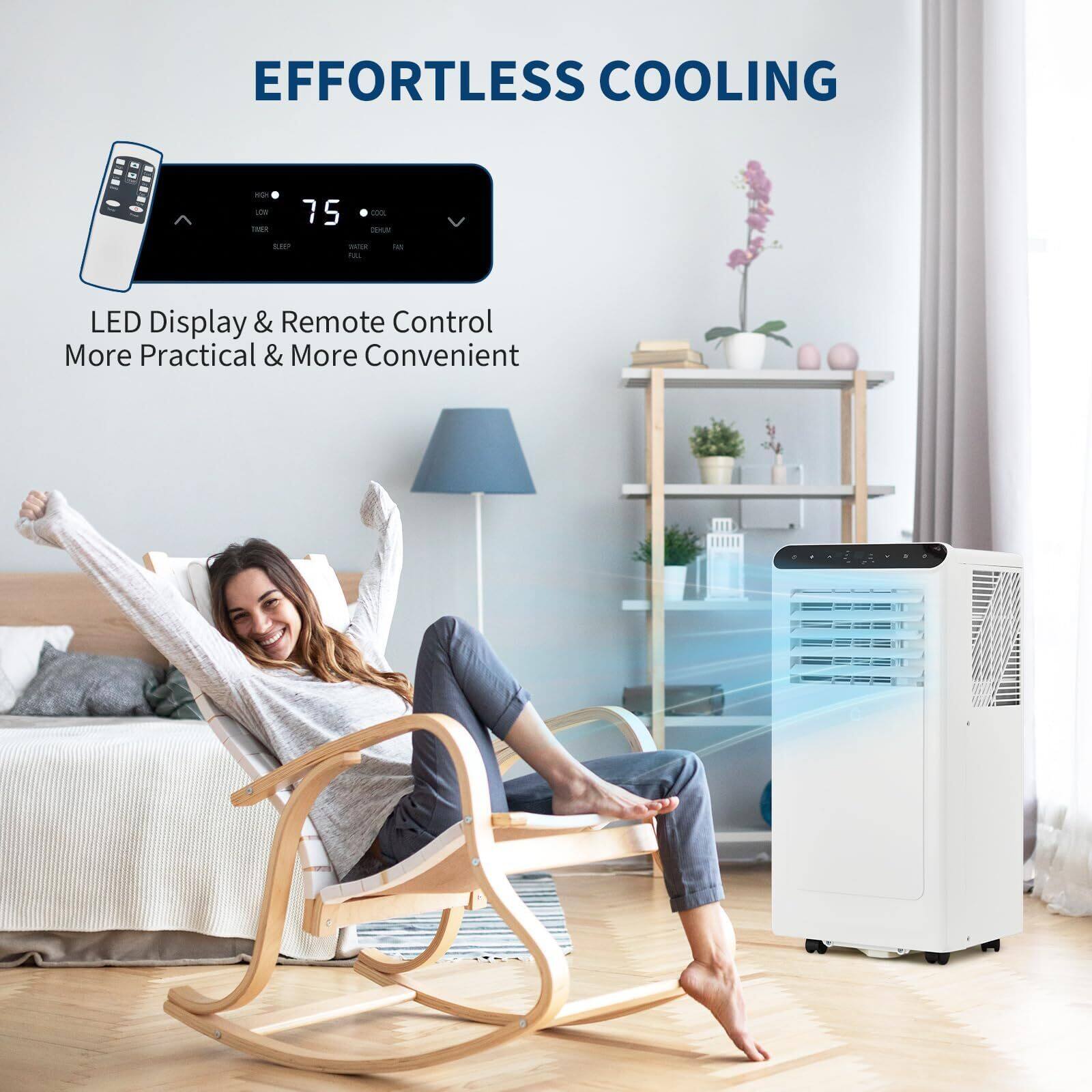 EFFORTLESS COOLING

LED Display & Remote Control
More Practical & More Convenient