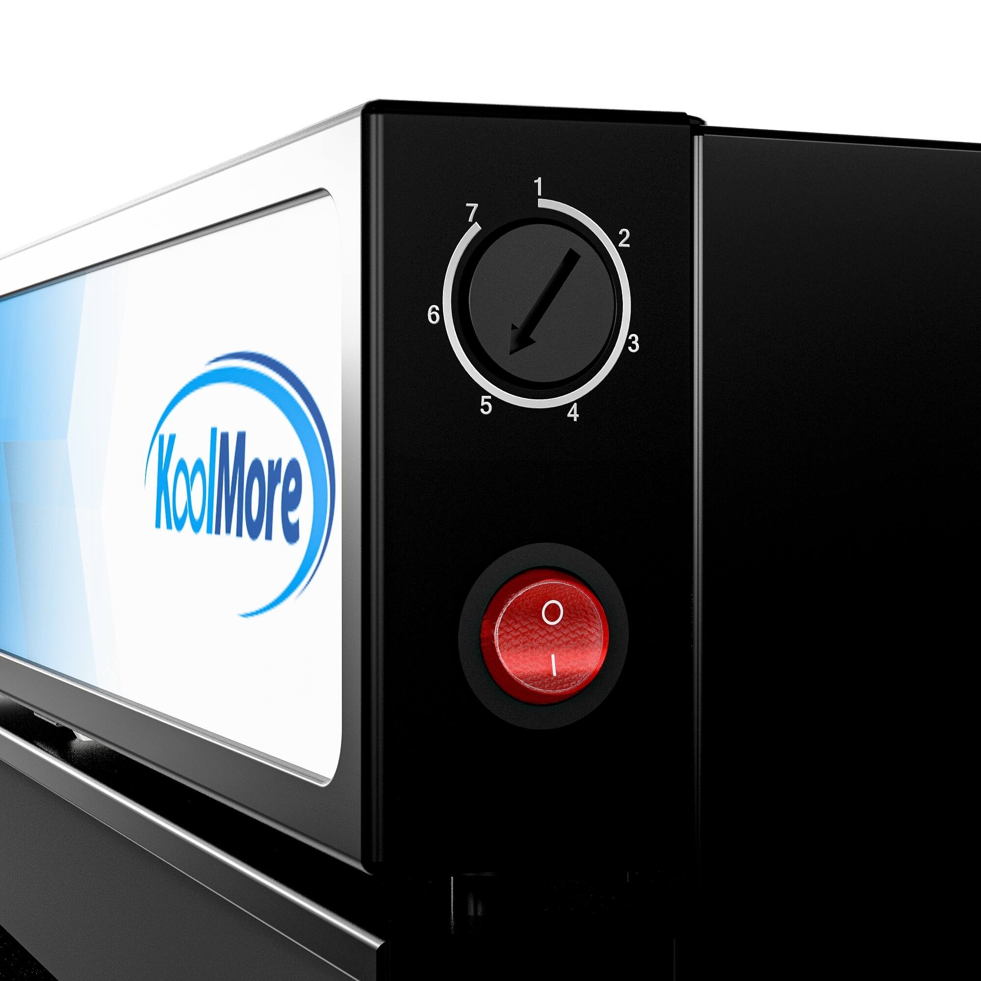 Alt View 7. Koolmore - 17 in. Slim Commercial Merchandiser Freezer with Manual Defrost, 6.5 Cu. Ft. Capacity, ETL Listed in Black (KM-MDF-17S) - Black.