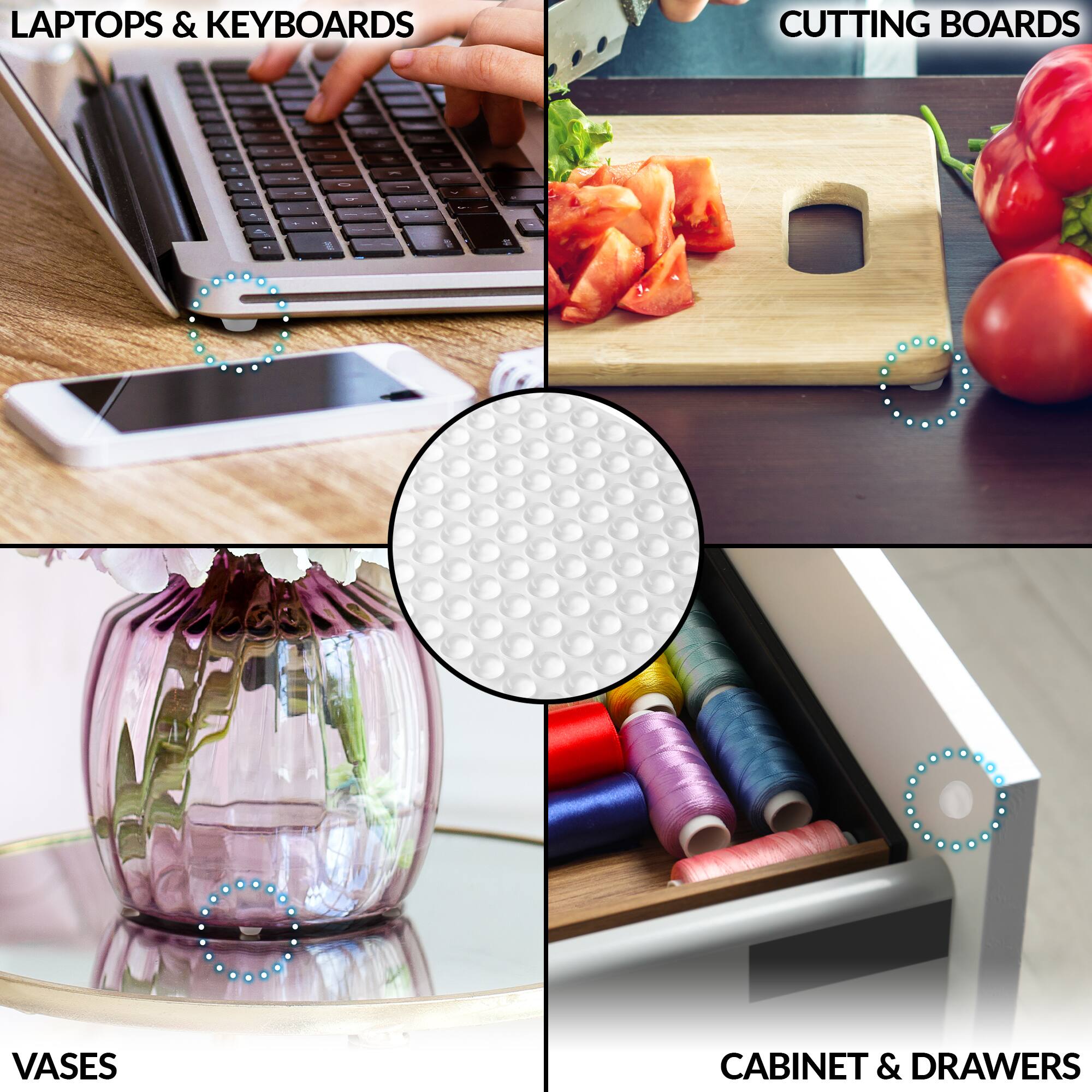LAPTOPS & KEYBOARDS  
CUTTING BOARDS  
VASSES  
CABINET & DRAWERS
