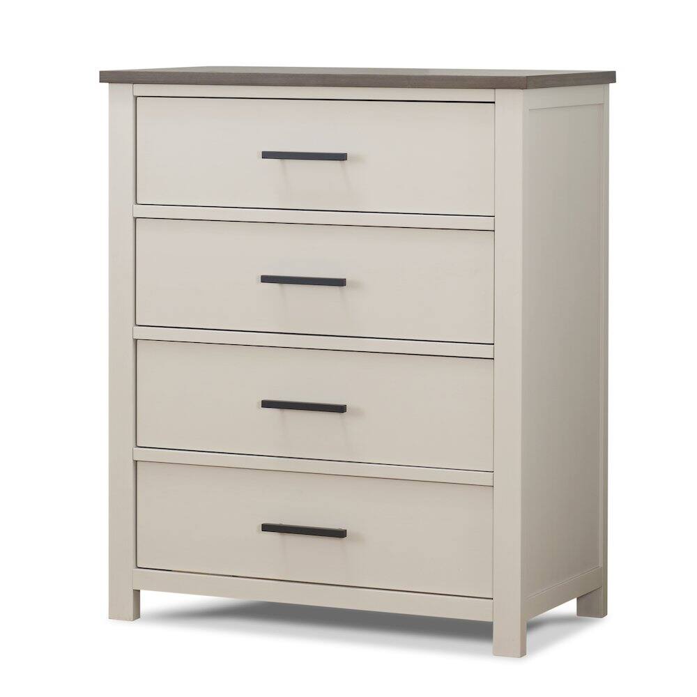 Angle. Sorelle - Sorelle Westley 4 Drawer Dresser - Chocolate Bisque.