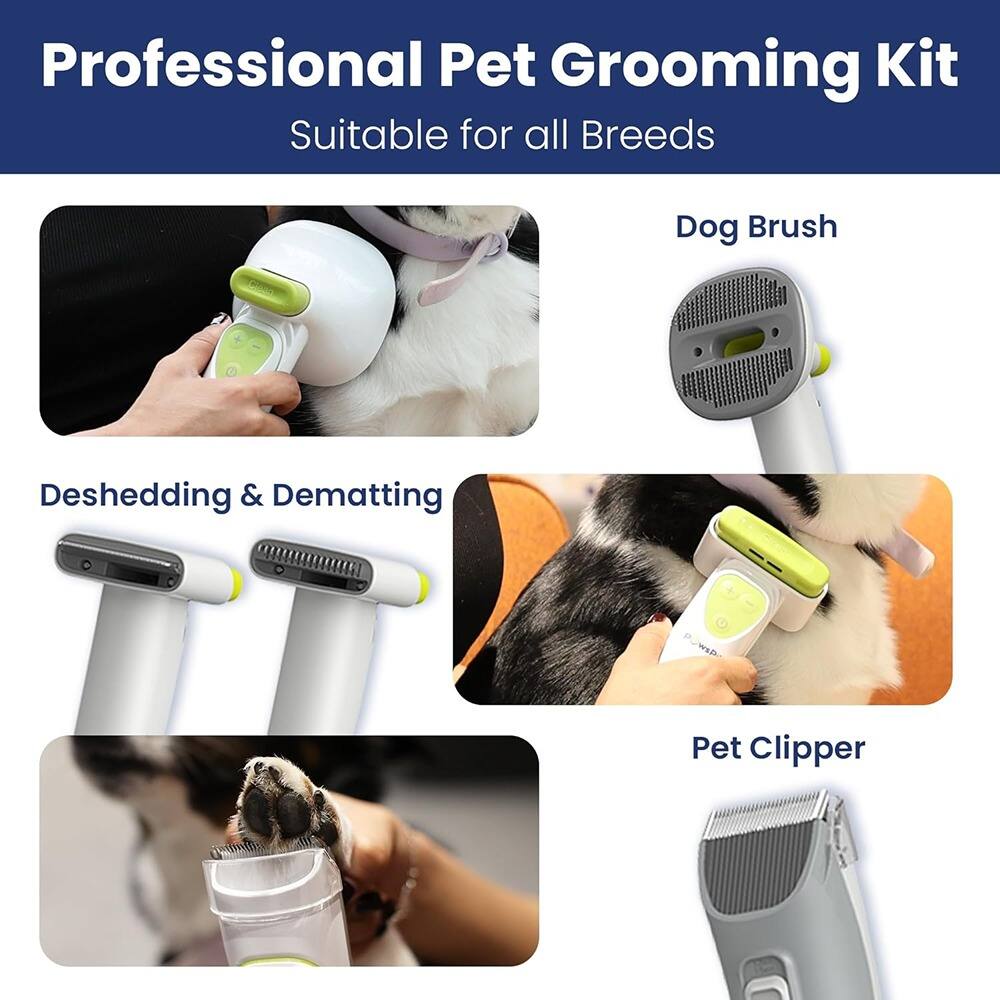 Professional Pet Grooming Kit  
Suitable for all Breeds  

Dog Brush  

Deshedding & Dematting  

Pet Clipper