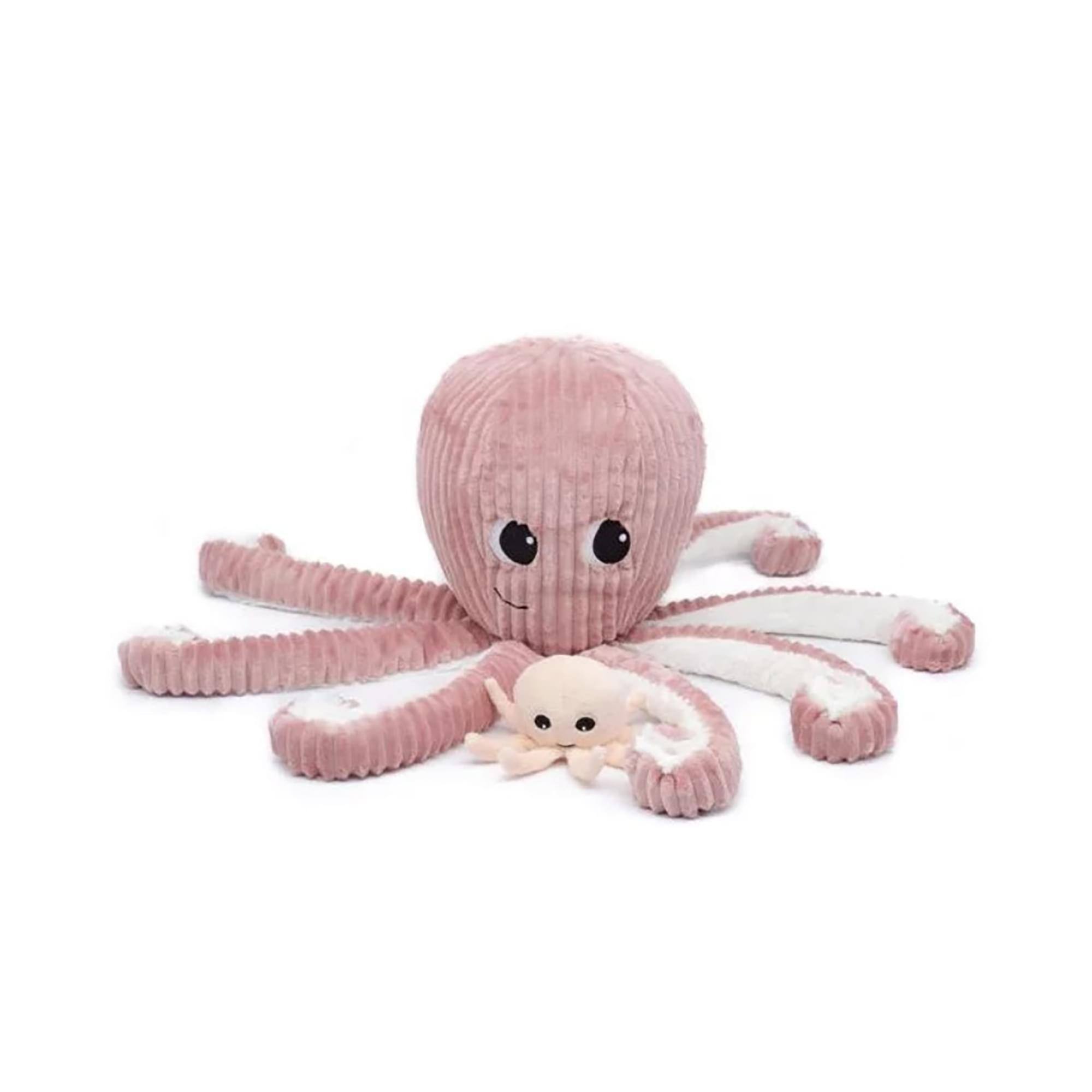 TriAction Toys - Les Delingos Ptipotos Mom and Baby Octopus Plush - Pink