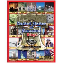 Lucy Hammett Games - Lucy Hammett USA Bingo Game Learn U.S. States, Capitals, and Landmarks