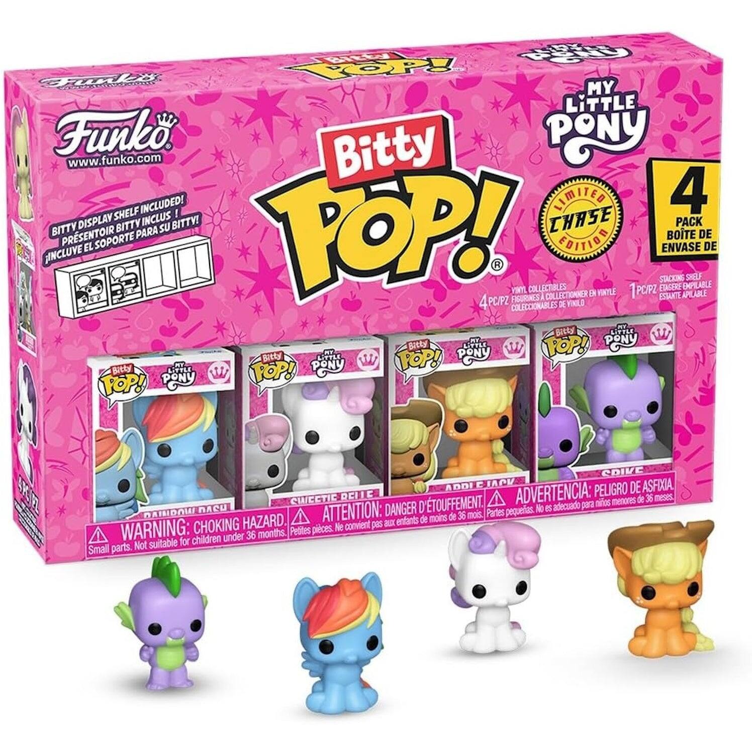 Funko Bitty Pop!: My Little Pony - Rainbow Dash/Sweetie Belle/Applejack/Random 4 Pack Vinyl Bitty Figures
