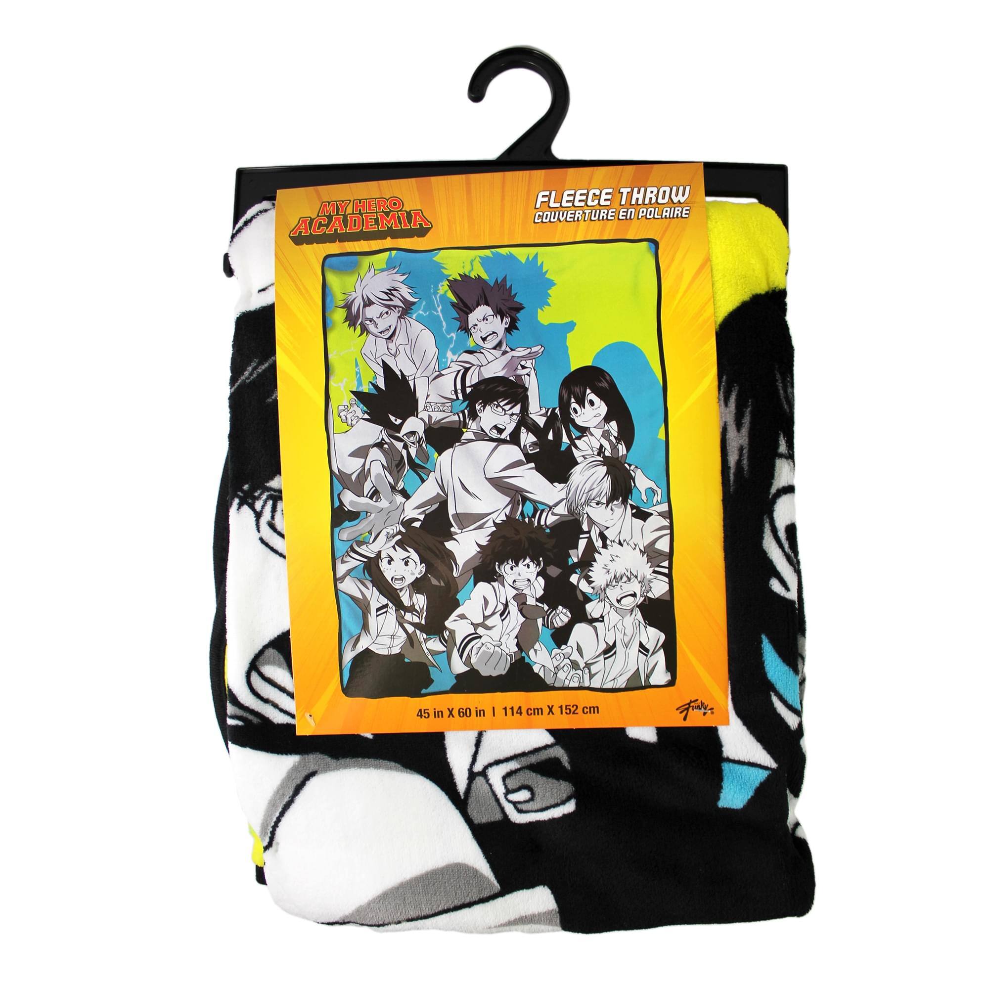 MY HERO ACADEMIA FLEECE THROW COUVERTURE POLAIRE  
45 in x 60 in | 114 cm x 152 cm