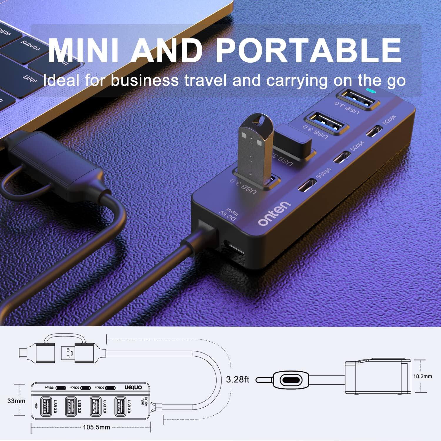 Optic Control Mini and Portable

Ideal for business travel and carrying on the go

3.0 USB 5Gbps
3.0 USB 5Gbps
3.0 USB 5Gbps
3.0 USB 5Gbps

5V Input DC

33mm
105.5mm
3.28ft
18.2mm