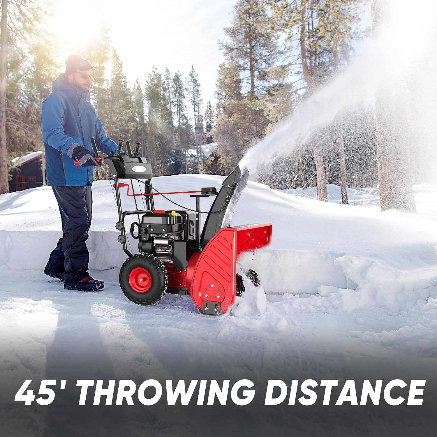 45' THROWING DISTANCE