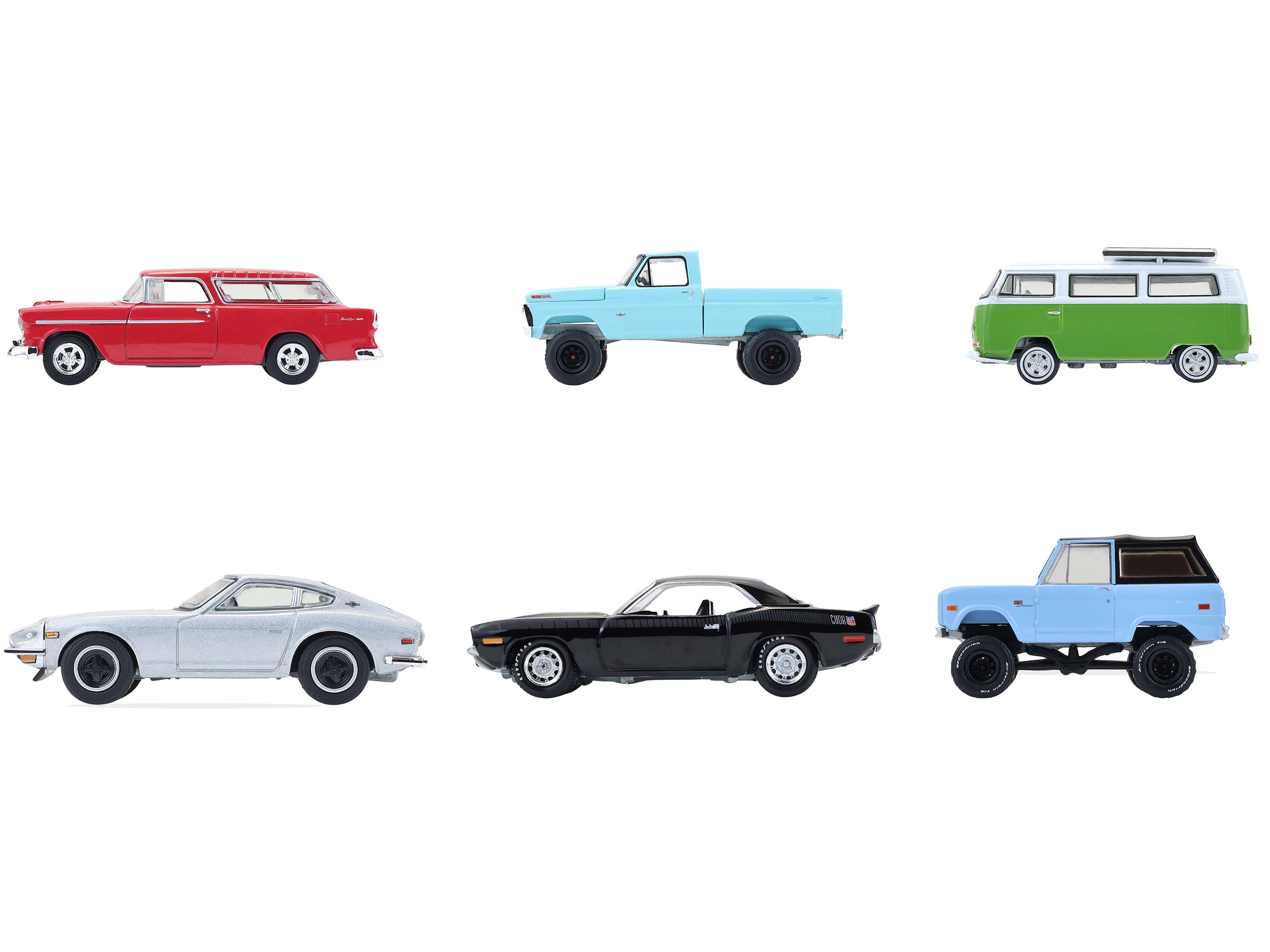 Angle. Greenlight - "Barrett-Jackson" Series 16 Set of 6 Cars 1/64 Diecast Model Cars by Greenlight - Multicolor.
