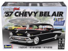 Level 3 Snap Tite Max Model Kit 1957 Chevrolet Bel Air 1/25 Scale Model by Revell - Black