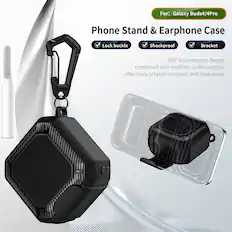 For: Galaxy Buds4/4Pro
Phone Stand & Earphone Case
- Lock buckle
- Shockproof
- Bracket
360° full coverage design combined with multiple craftsmanship effectively scratch-resistant and drop-proof