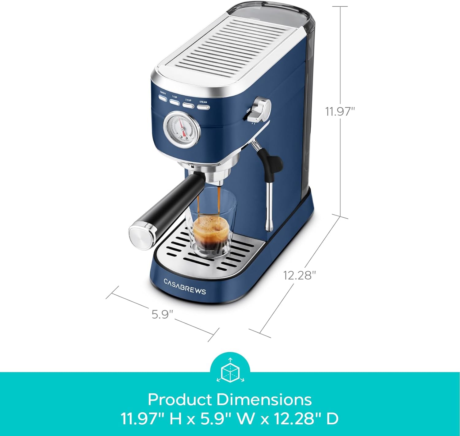 11.97" H x 5.9" W x 12.28" D

Product Dimensions
11.97" H x 5.9" W x 12.28" D