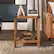 Alt View Zoom 23. Walker Edison - Farmhouse Metal Accent Side Table - Rustic Oak.