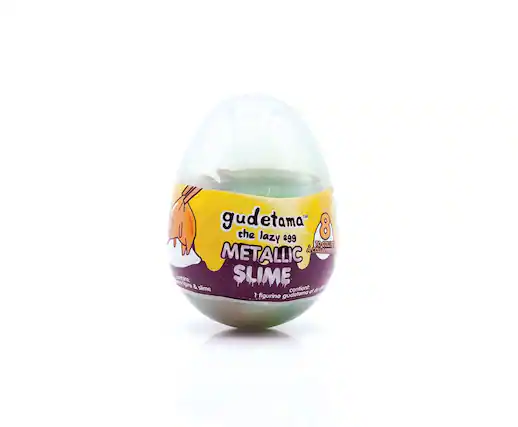 gudetama" the lazy egg TO COURT A COLLECTOR METALLIC SLIME: 1 figurine gudetama + 1 slime