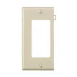 Leviton - 1 gang Thermoplastic Nylon Decorator Sectional End Wall Plate 1 pk - Light Almond