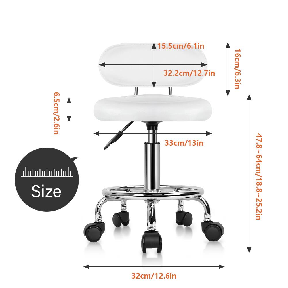 - 6.5cm/2.6in
- 15.5cm/6.1in
- 32.2cm/12.7in
- 33cm/13in
- 16cm/6.3in
- 47.8~64cm/18.8~25.2in
- 32cm/12.6in