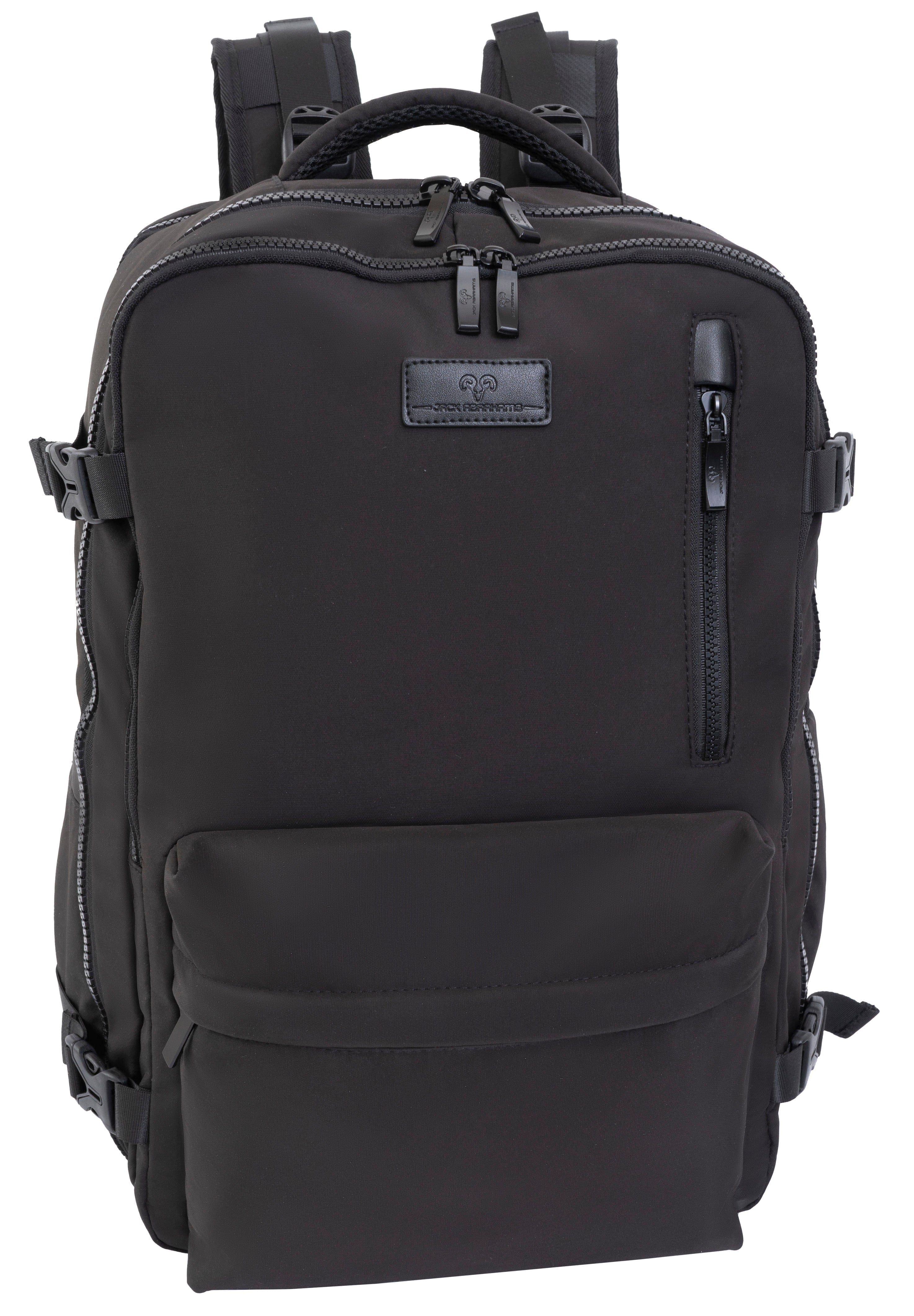 JSB リュック Jack Abrahams The Jackson 19 Inch Nylon Travel Backpack with Shoe