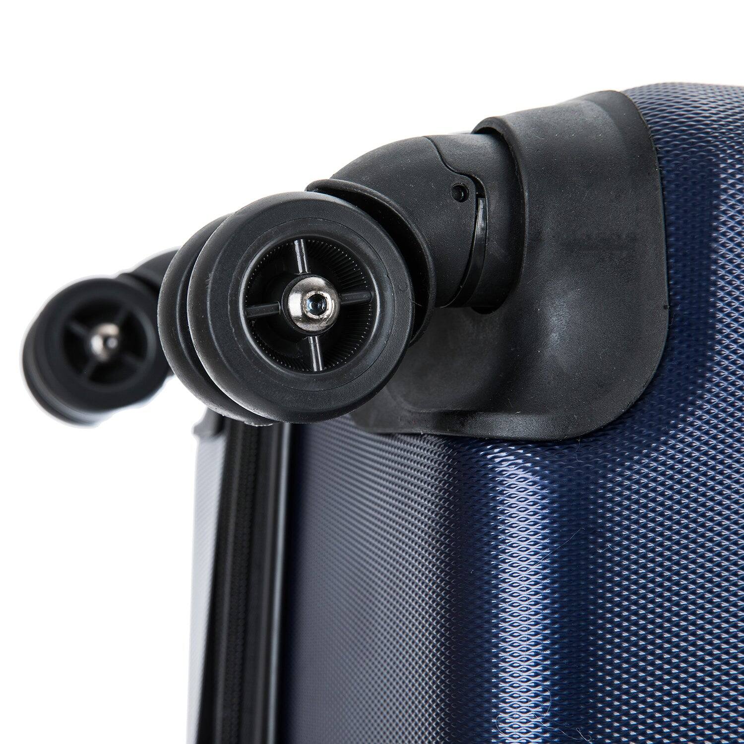 Alt View 4. DUKAP - Intely Smart Hardside 3 Piece Luggage Set 20"/28"/32" + USB Port + integrated weight scale - BLUE.