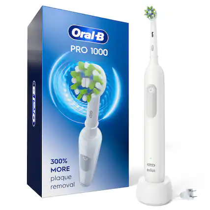 Oral-B PRO 1000
300% MORE plaque removal
Oral-B BRAUN