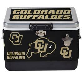 Indigo Falls - Colorado Buffaloes 36-Can Medley Metal Cooler - Silver